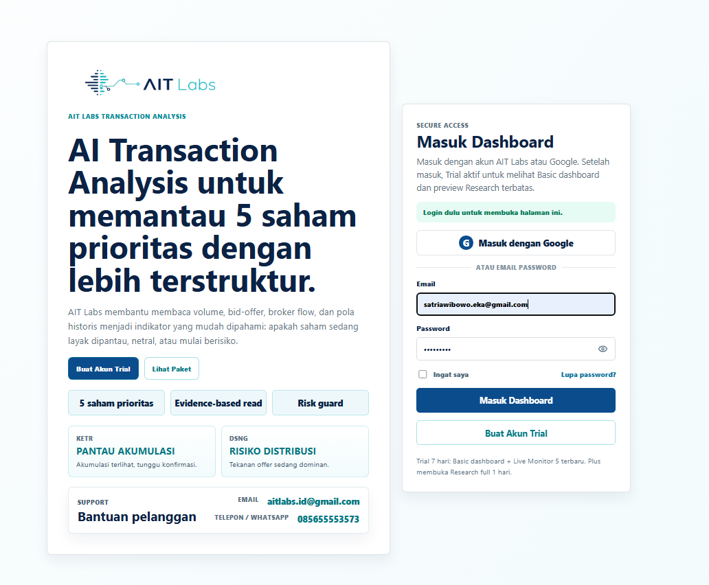 Secure access dan prioritas saham